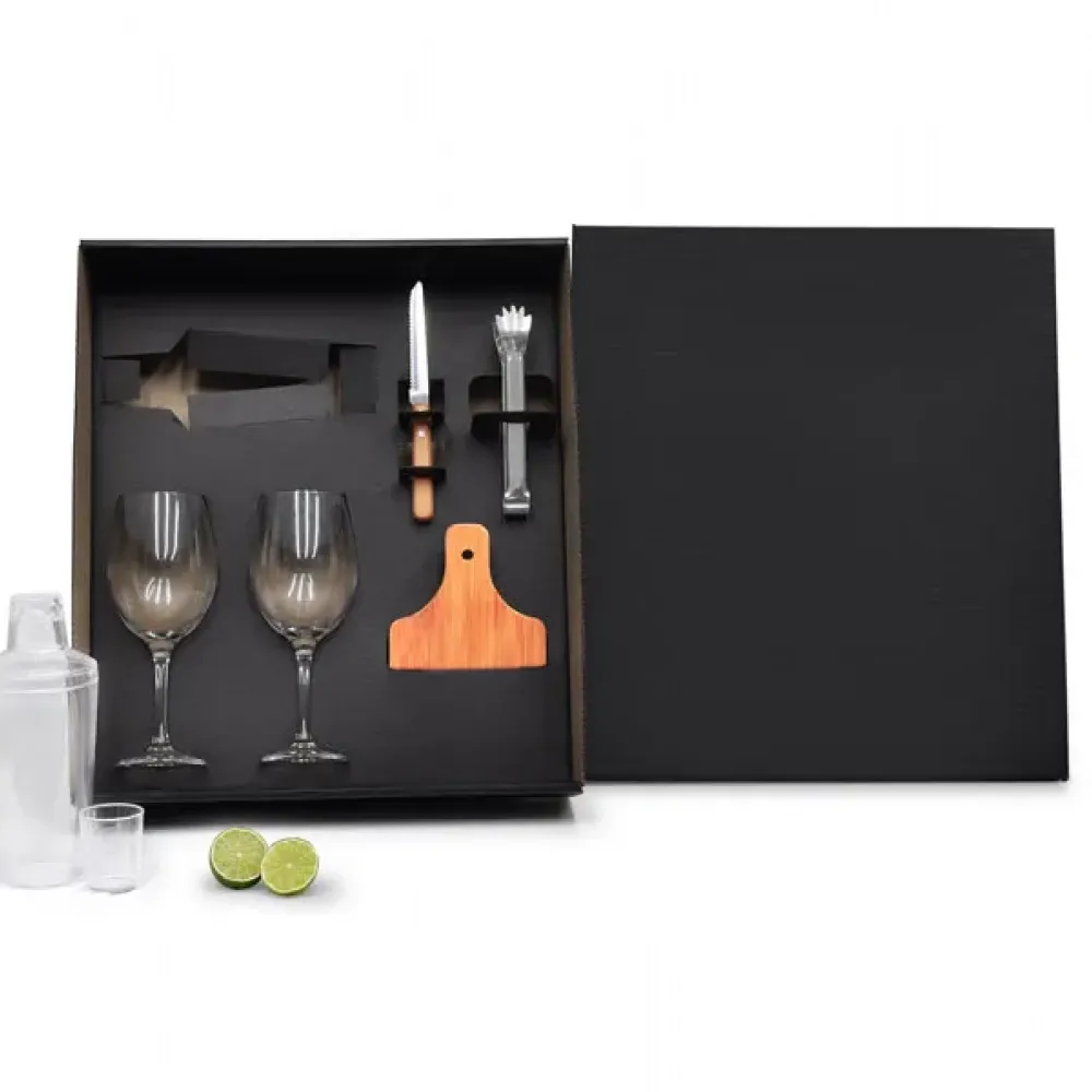 KIT PARA DRINKS C/ COQUETELEIRA – 6 PÇS