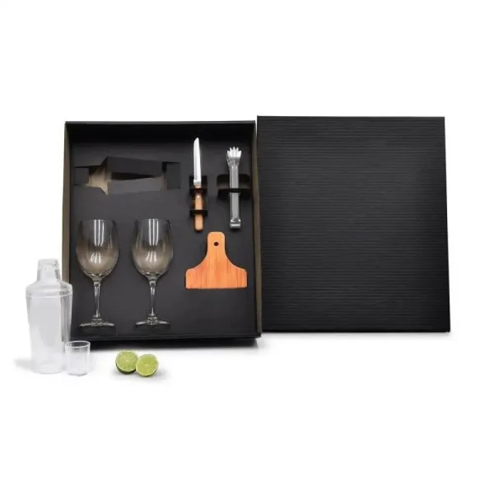 KIT PARA DRINKS C/ COQUETELEIRA - 6 PÇS-KT-90295