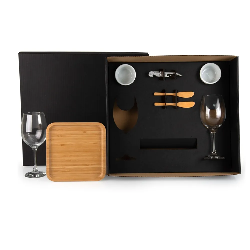 KIT PARA PETISCO / VINHO - 8 PÇS-KT-90247