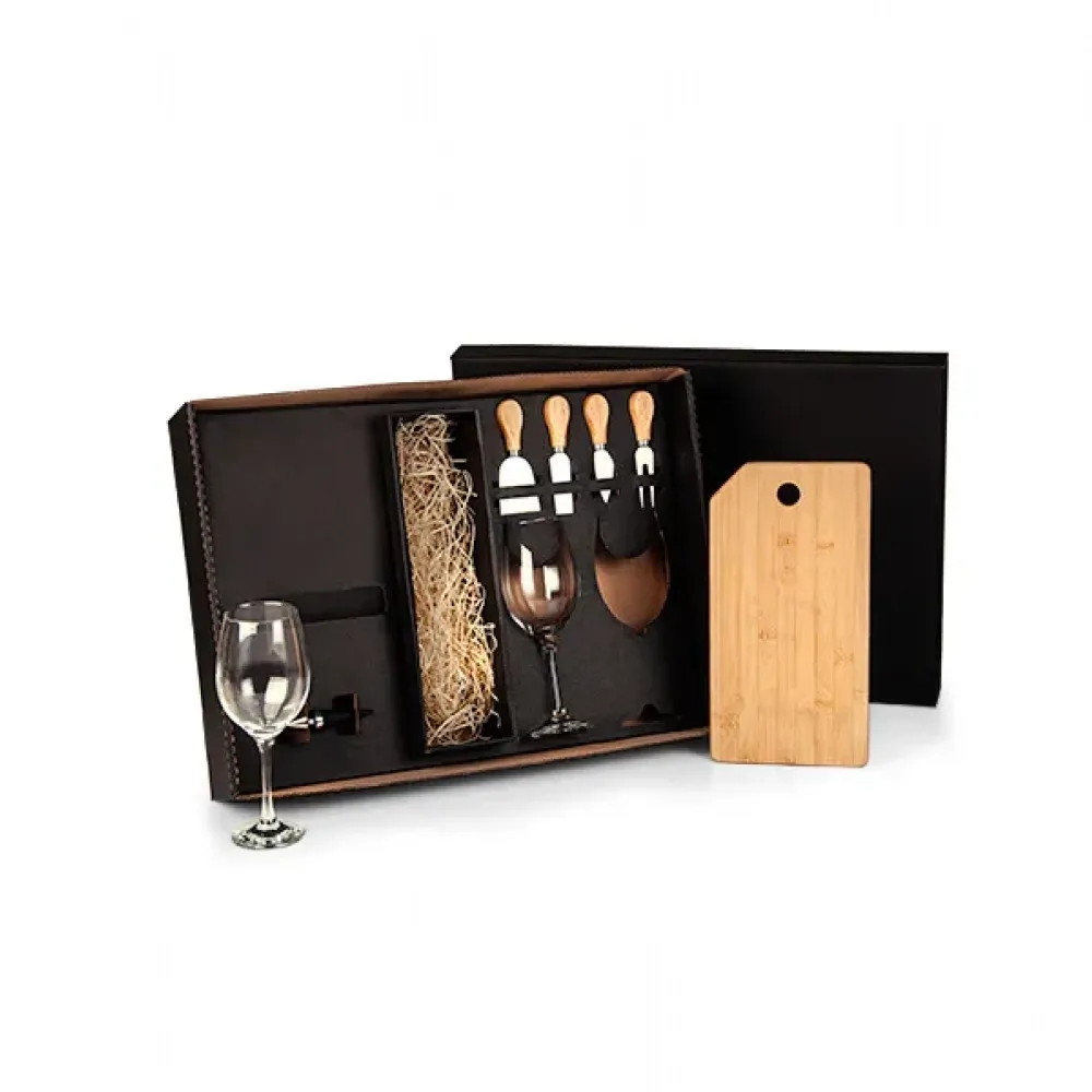 KIT PARA QUEIJO E VINHO - 8 PÇS-KT-90214