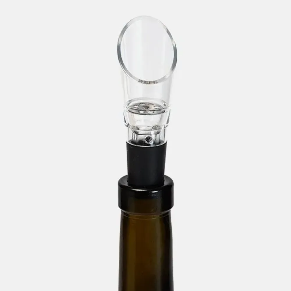 KIT PARA VINHO COM CAIXA EM PAPELÃO RÍGIDO PRETO - 3 PÇS