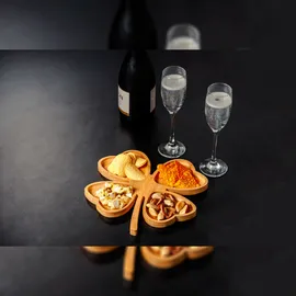 Miniatura de imagem do produto KIT PETISCO E CHAMPAGNE – 3 PÇS – NÃO ACOMPANHA GARRAFA