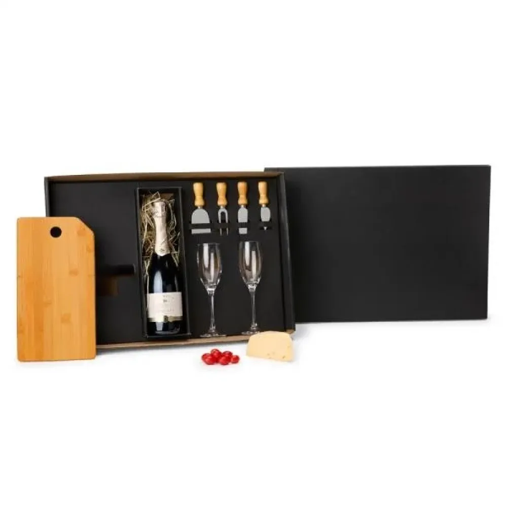 KIT QUEIJO E CHAMPAGNE - 7 PÇS-KT-90197