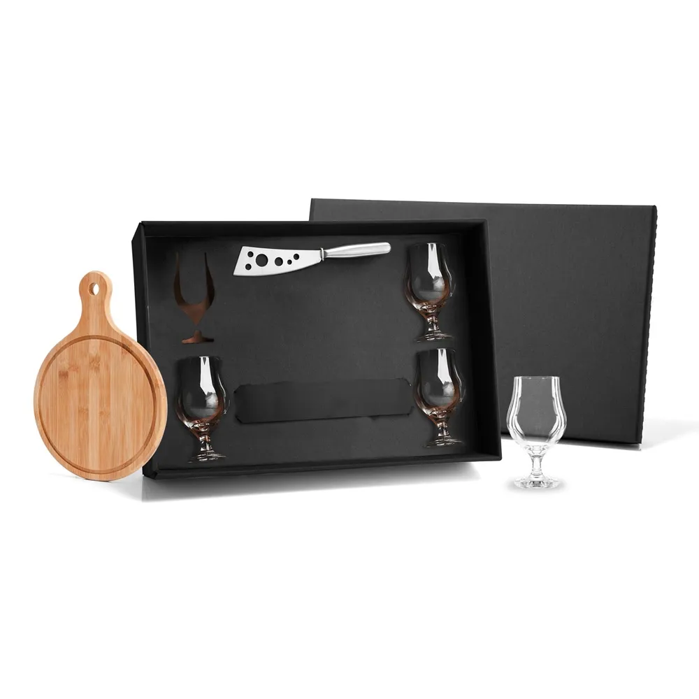 KIT QUEIJO E TAÇAS PARA CERVEJA - 6 PÇS-KT-90121