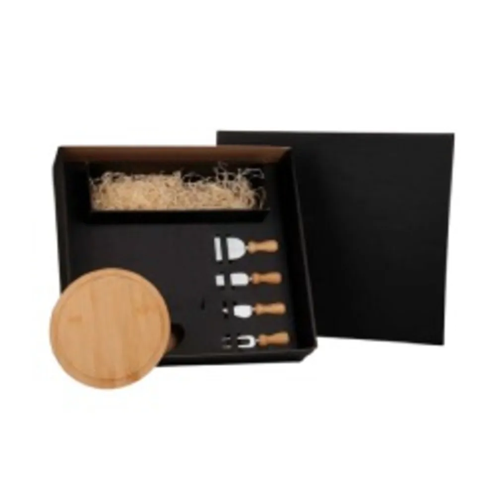 KIT QUEIJO E VINHO - 5 PÇS - NÃO ACOMPANHA GARRAFA-KT-9080H