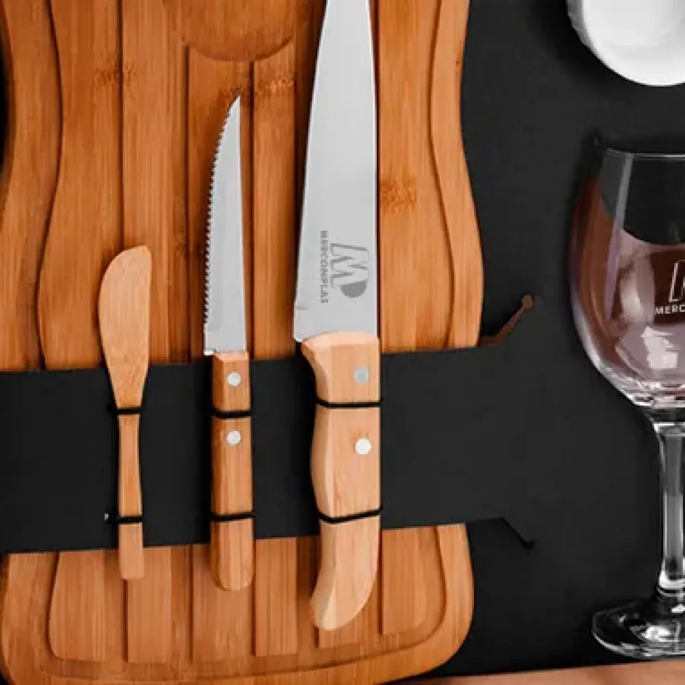 KIT PETISCO, COZINHA E VINHO - 8 PÇS-KT-90052