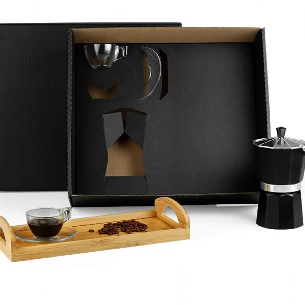 KIT PARA CAFÉ COM BANDEJA - 6 PÇS-KT-90233