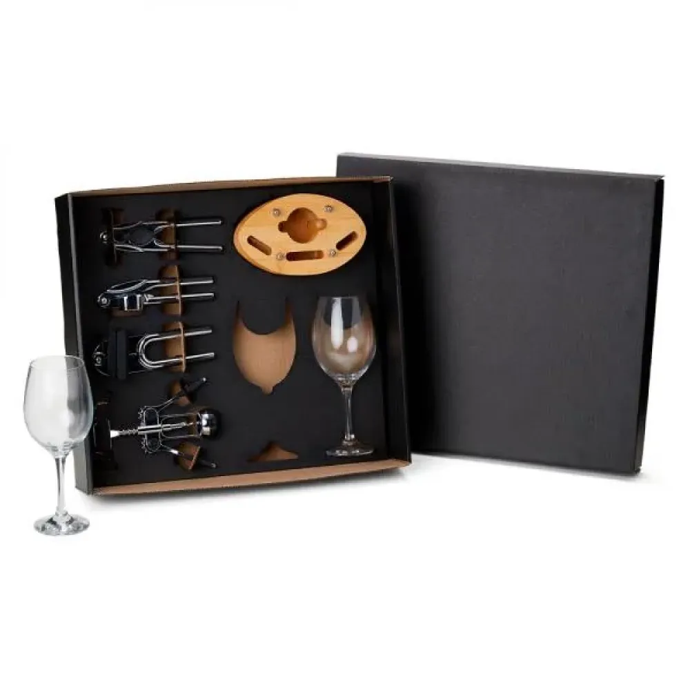 KIT VINHO E UTILIDADES - 7 PÇS-KT-90263