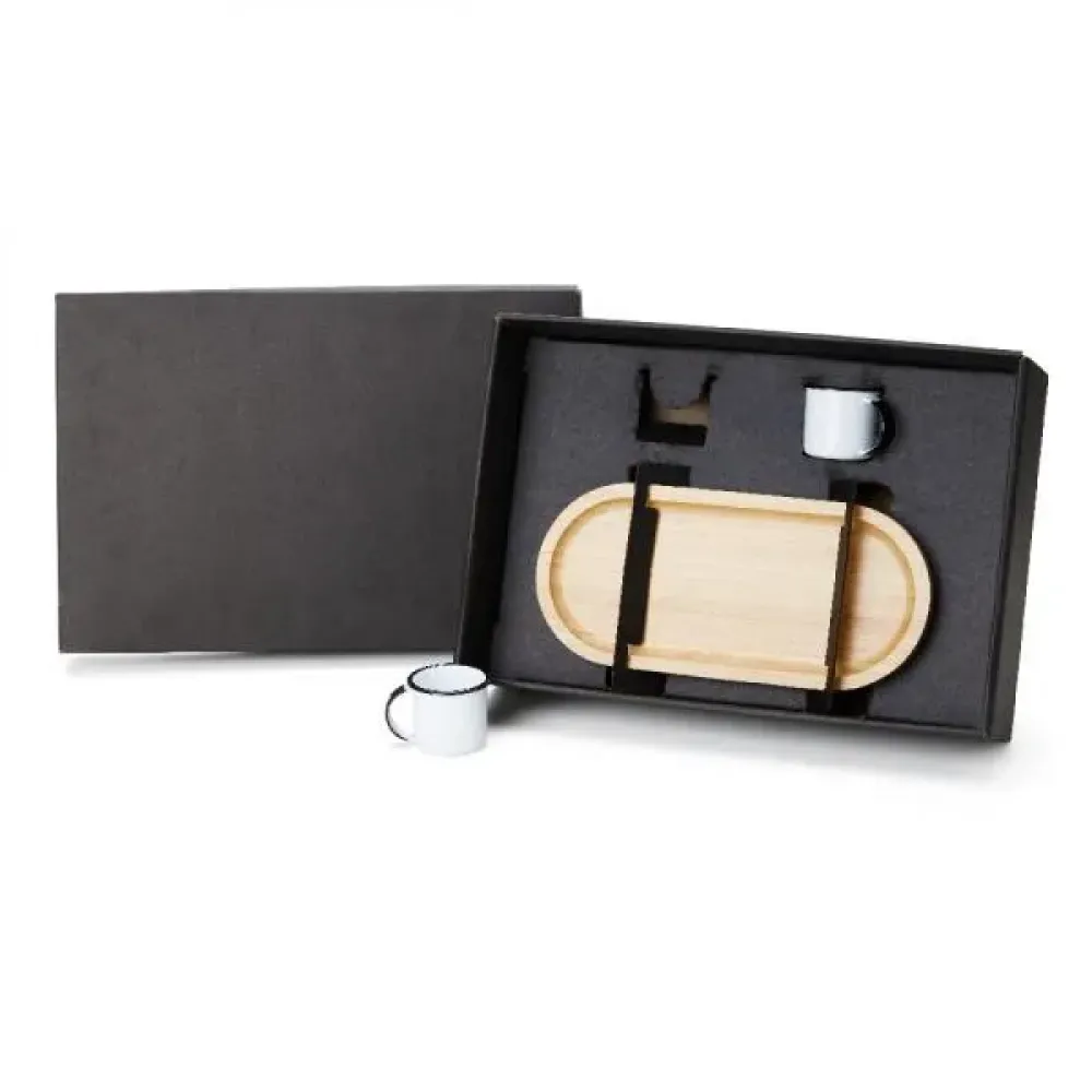 KIT BANDEJA E CANECAS - 3 PÇS-KT-90270