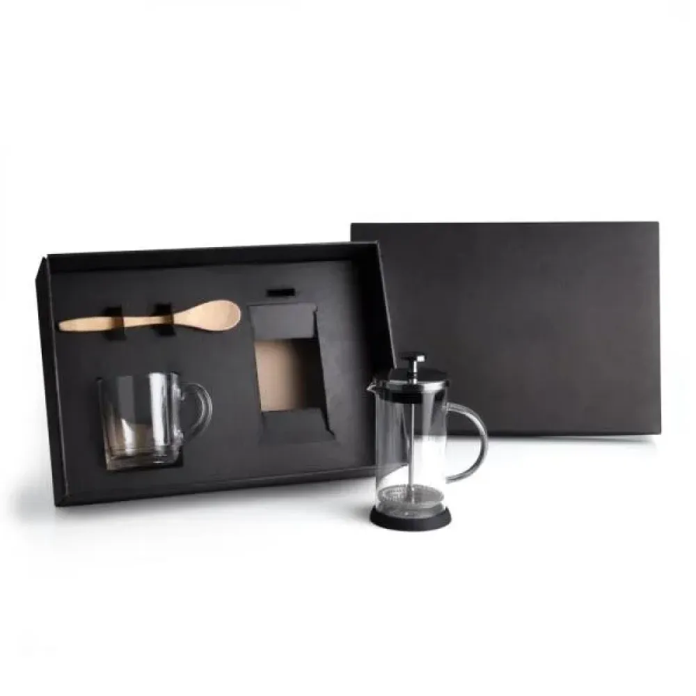 KIT PARA CAFÉ COM PRENSA FRANCESA - 3 PÇS-KT-90278