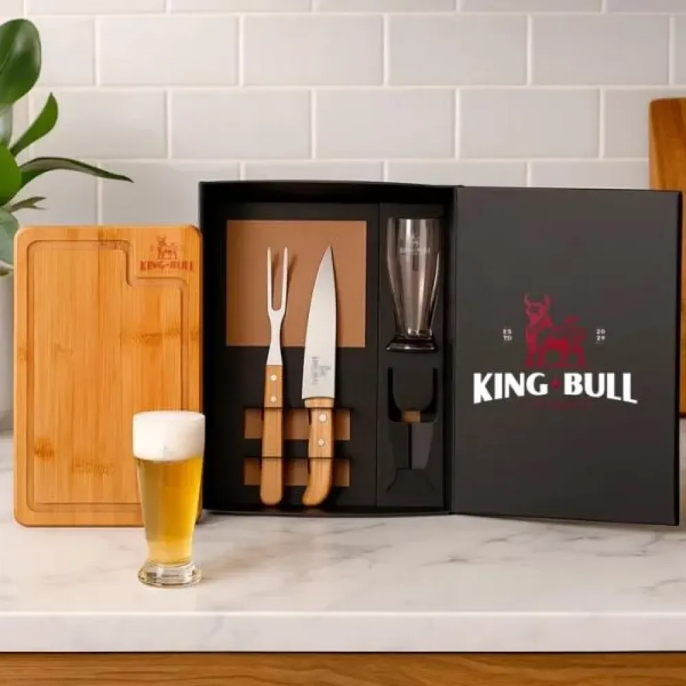 KIT PARA CHURRASCO COM COPOS - 5 PÇS