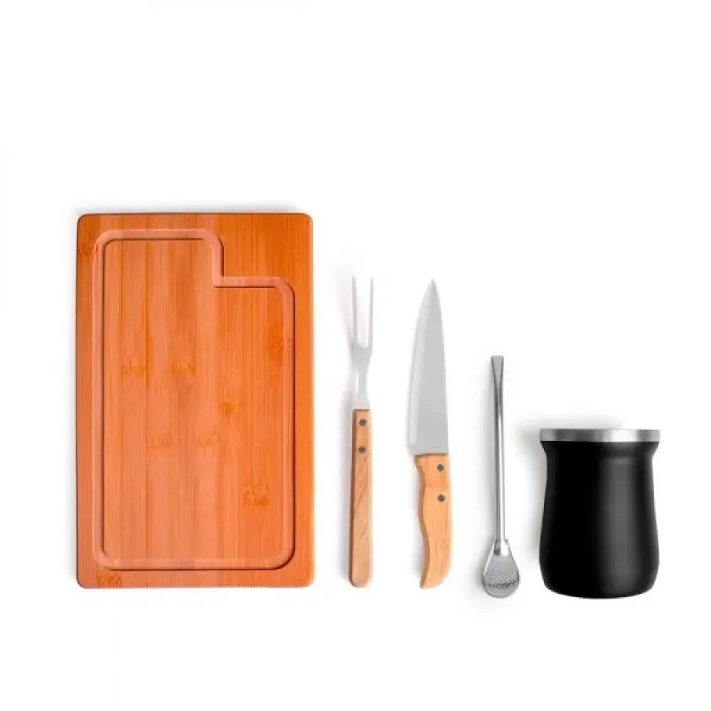 KIT PARA CHURRASCO / CHIMARRÃO / TERERE - 5 PÇS