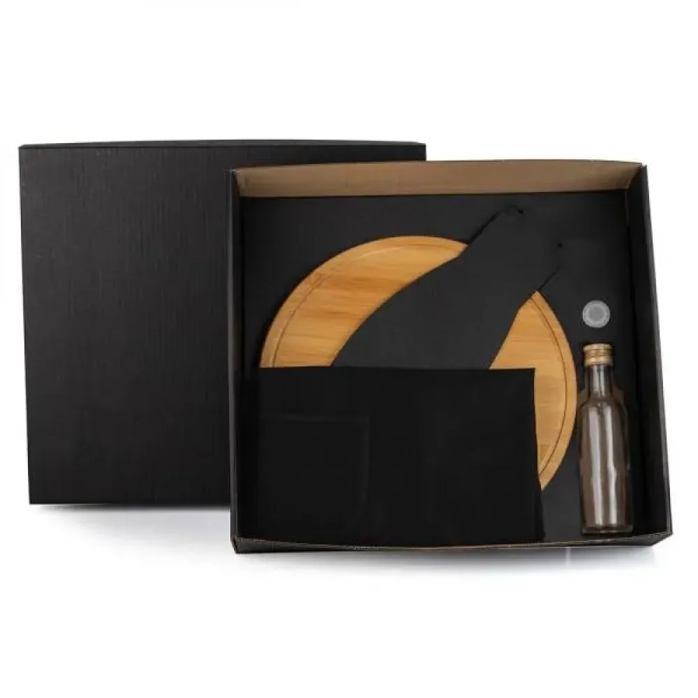 CONJ. PARA PIZZA C/ AVENTAL - 5 PEÇAS