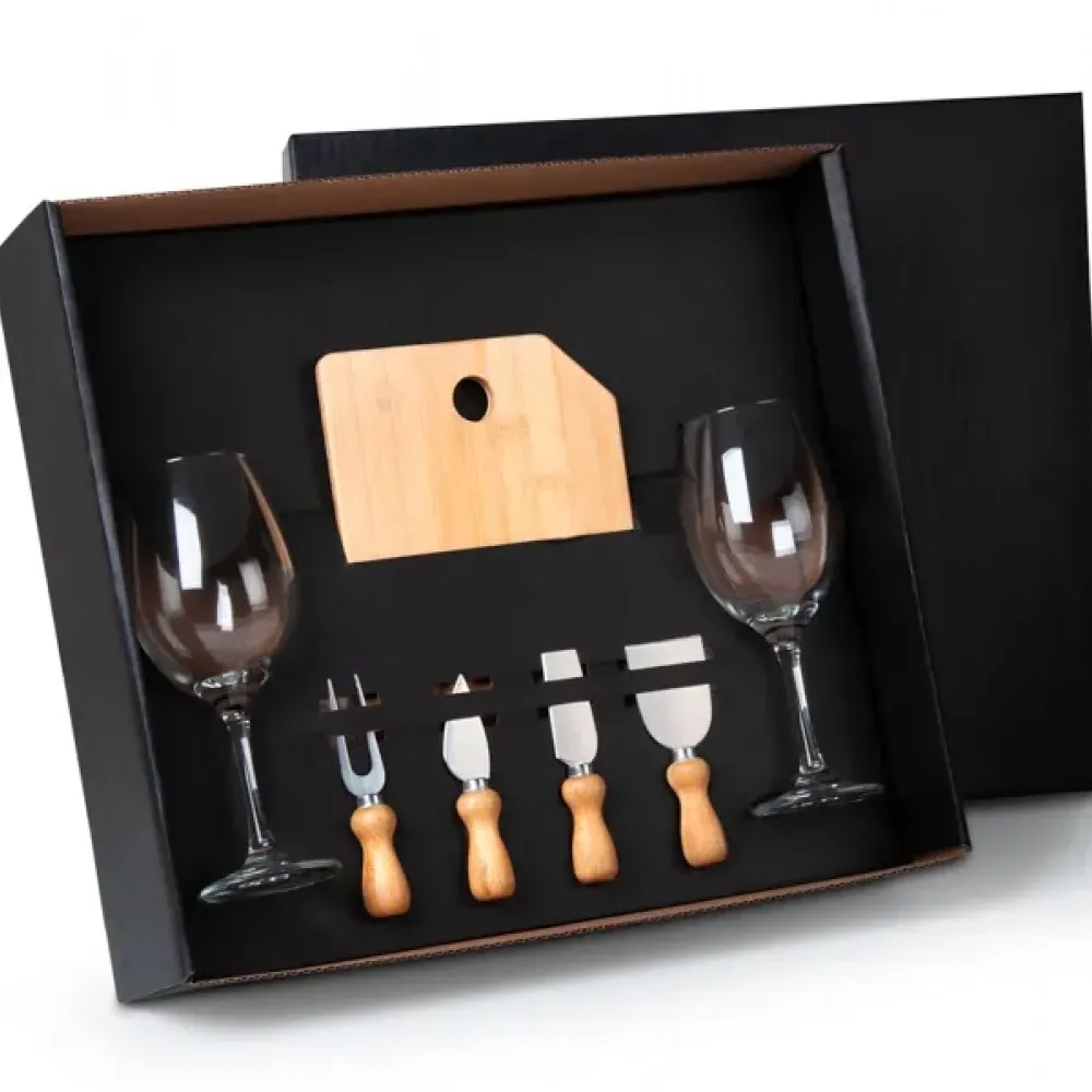 KIT QUEIJO E VINHO - 7 PÇS