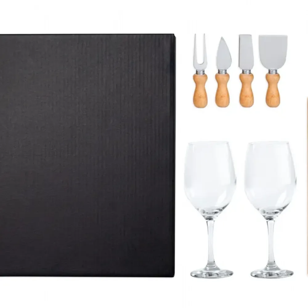 KIT QUEIJO E VINHO - 7 PÇS