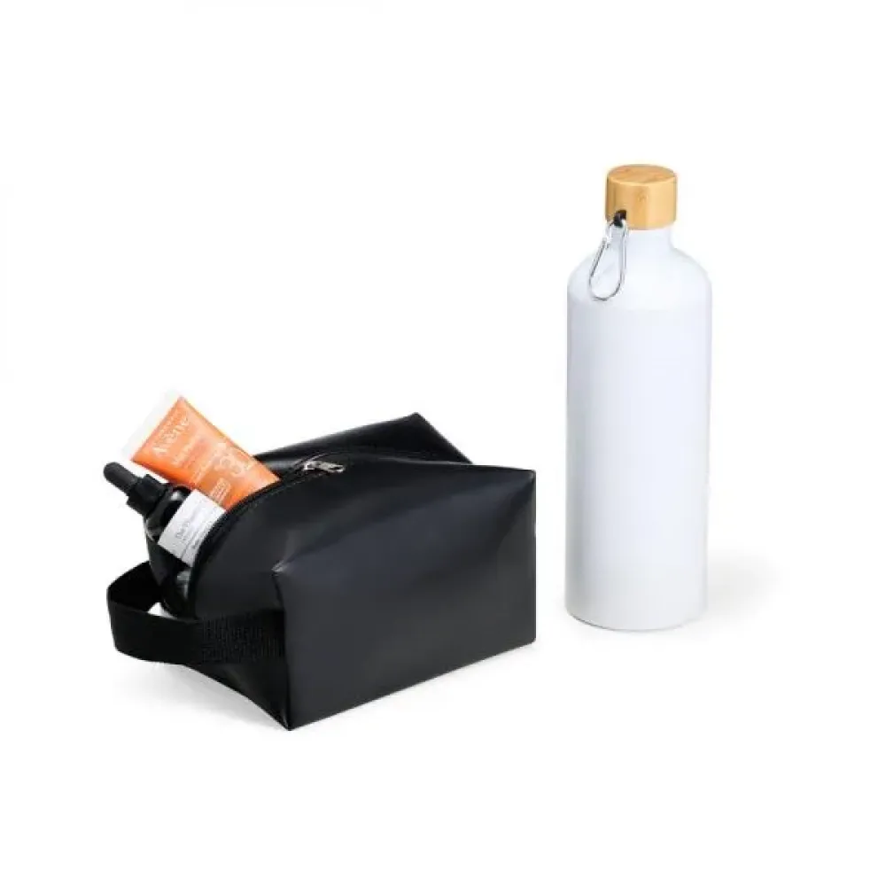 KIT GARRAFA E NECESSAIRE - 2 PÇS