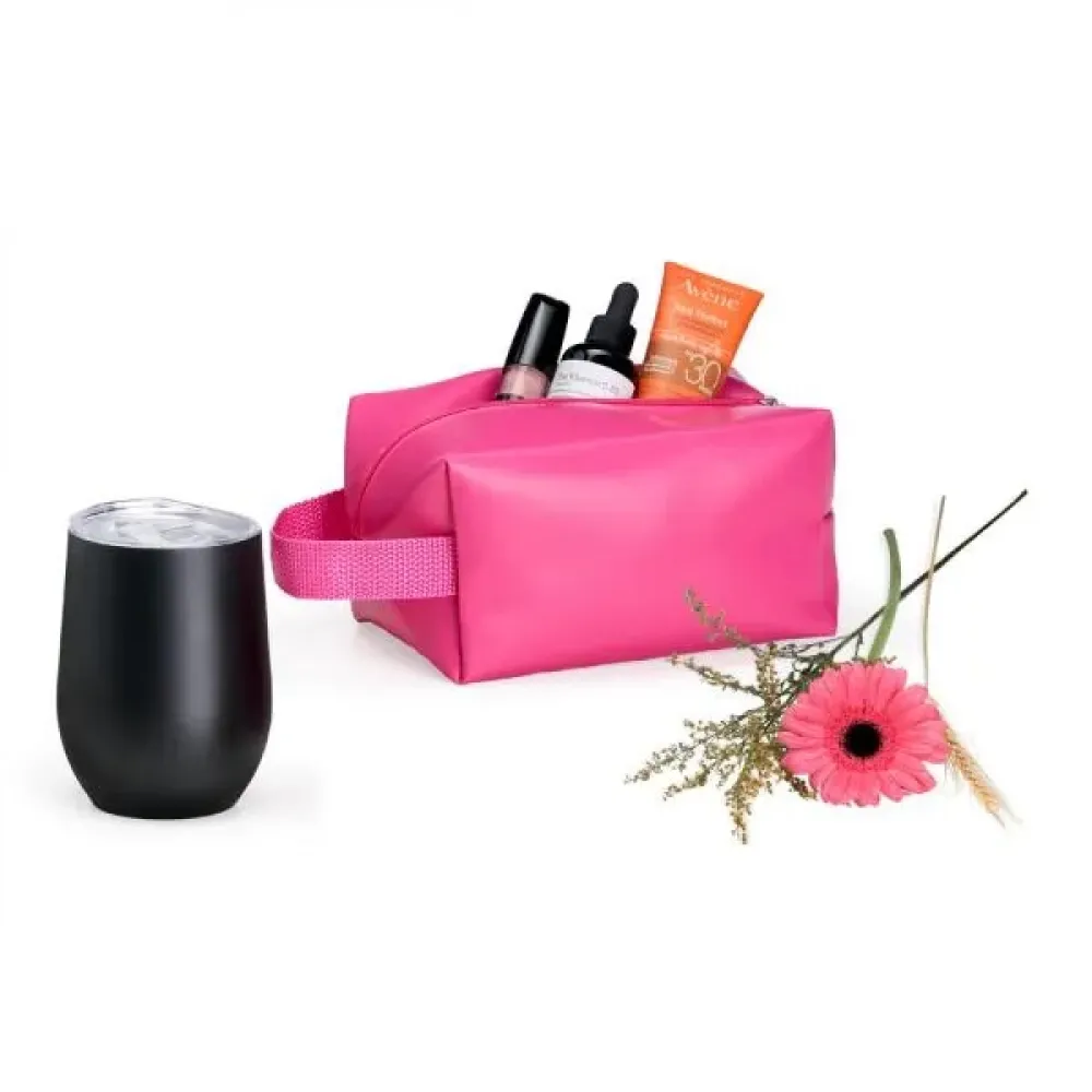 KIT COPO TÉRMICO E NECESSAIRE - 2 PÇS