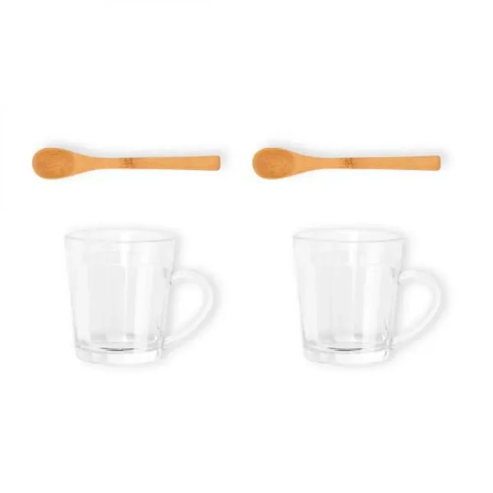 KIT CANECAS COM COLHERES - 4 PÇS