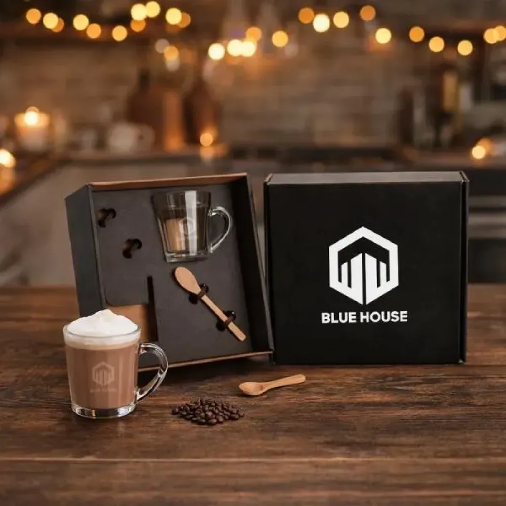 KIT CANECAS COM COLHERES - 4 PÇS