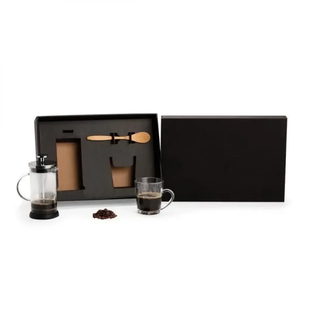 KIT PARA CAFÉ COM PRENSA FRANCESA - 3 PÇS