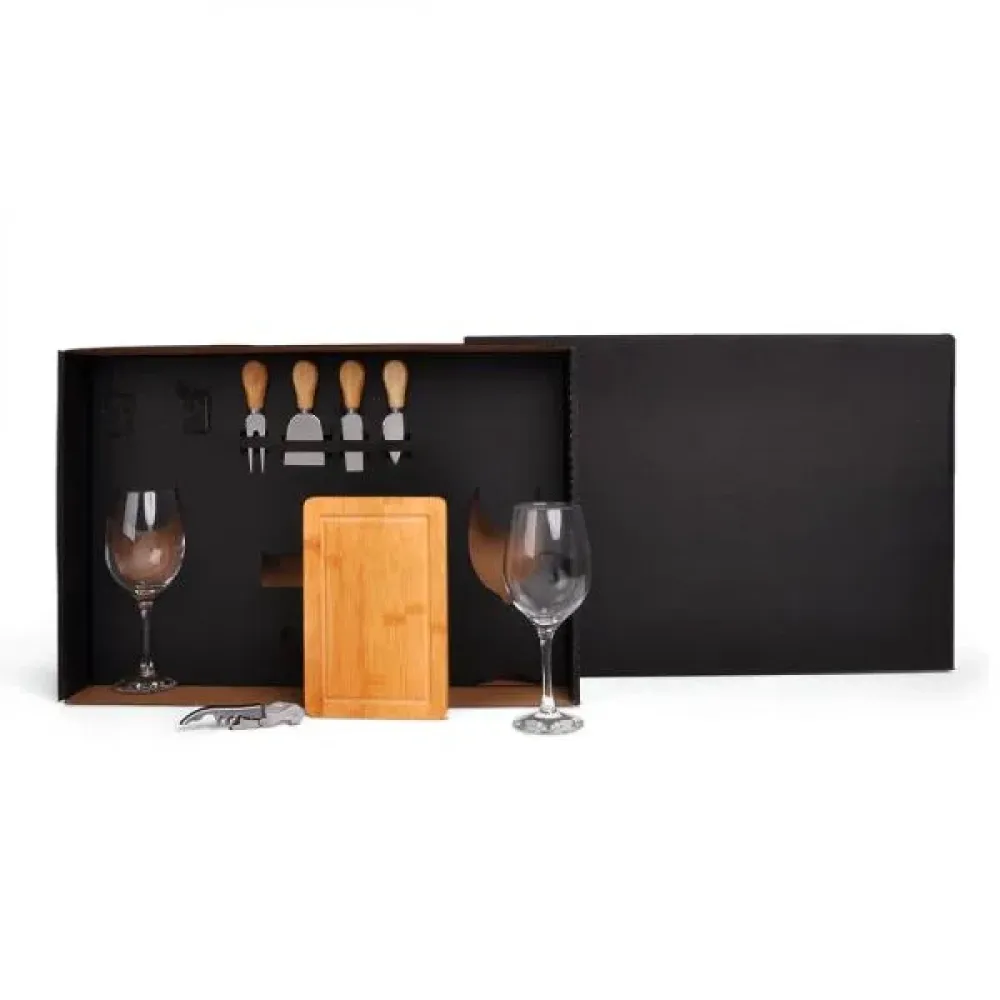KIT QUEIJO E VINHO - 8 PÇS
