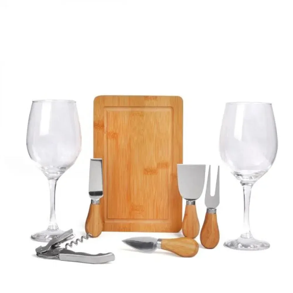 KIT QUEIJO E VINHO - 8 PÇS