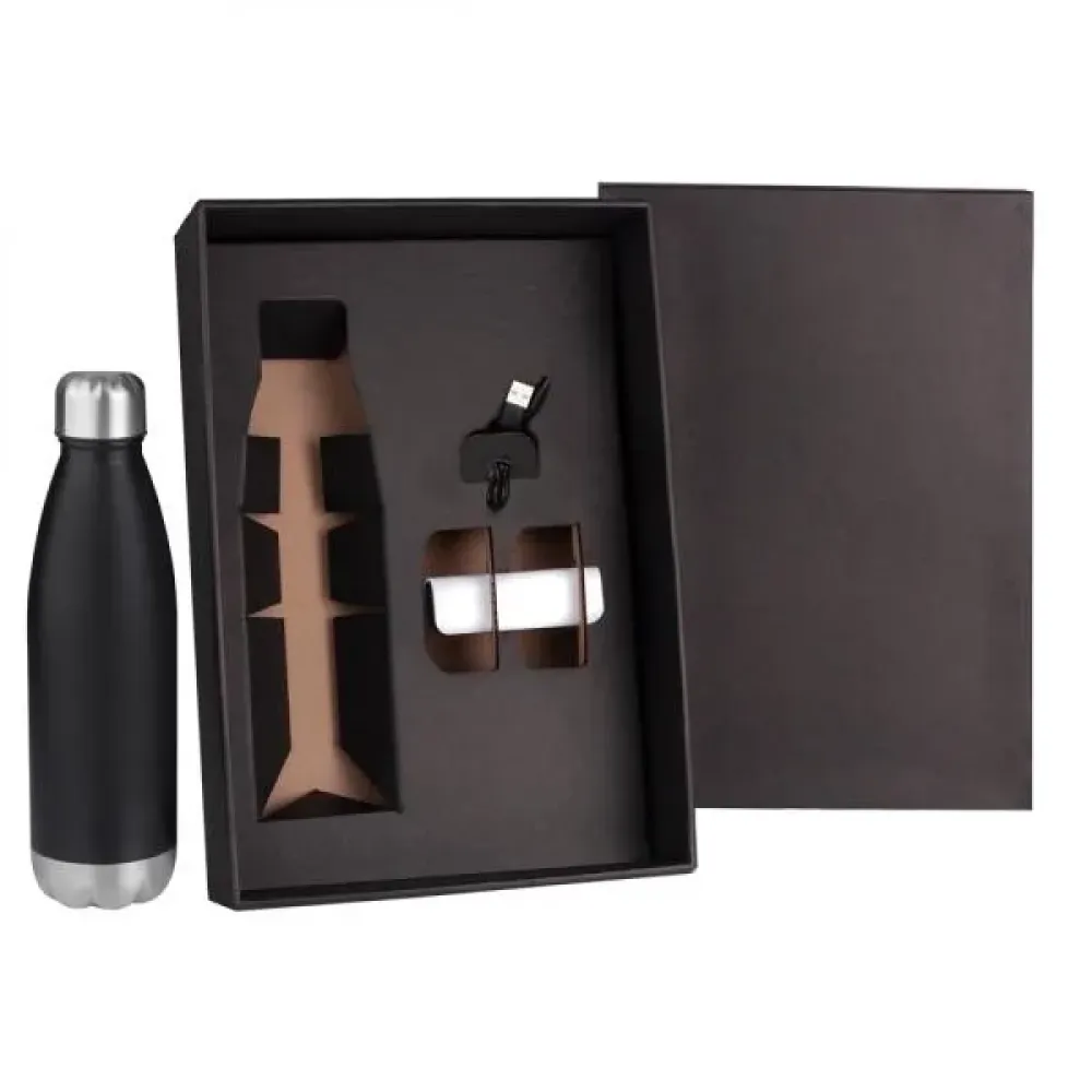 KIT GARRAFA E CARREGADOR PORTATIL - 2 PÇS-KT-9046U