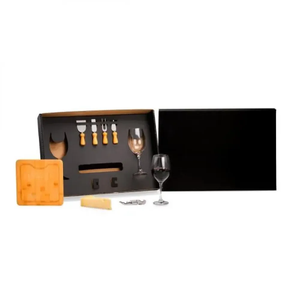 KIT PARA QUEIJO E VINHO - 8 PÇS-KT-90478