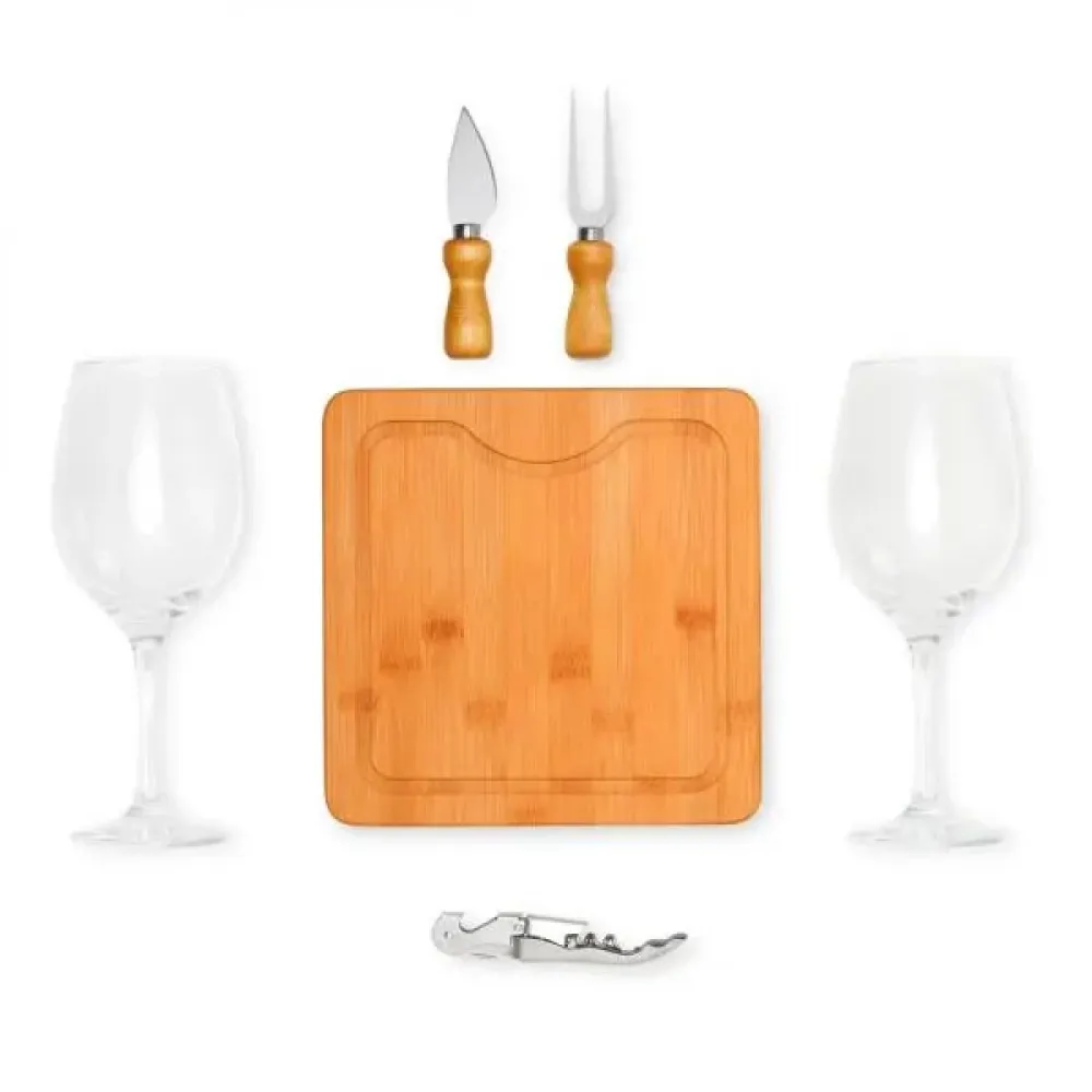 KIT PARA QUEIJO E VINHO - 6 PÇS