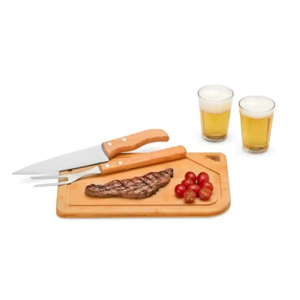 KIT PARA CHURRASCO E CERVEJA - 5 PÇS