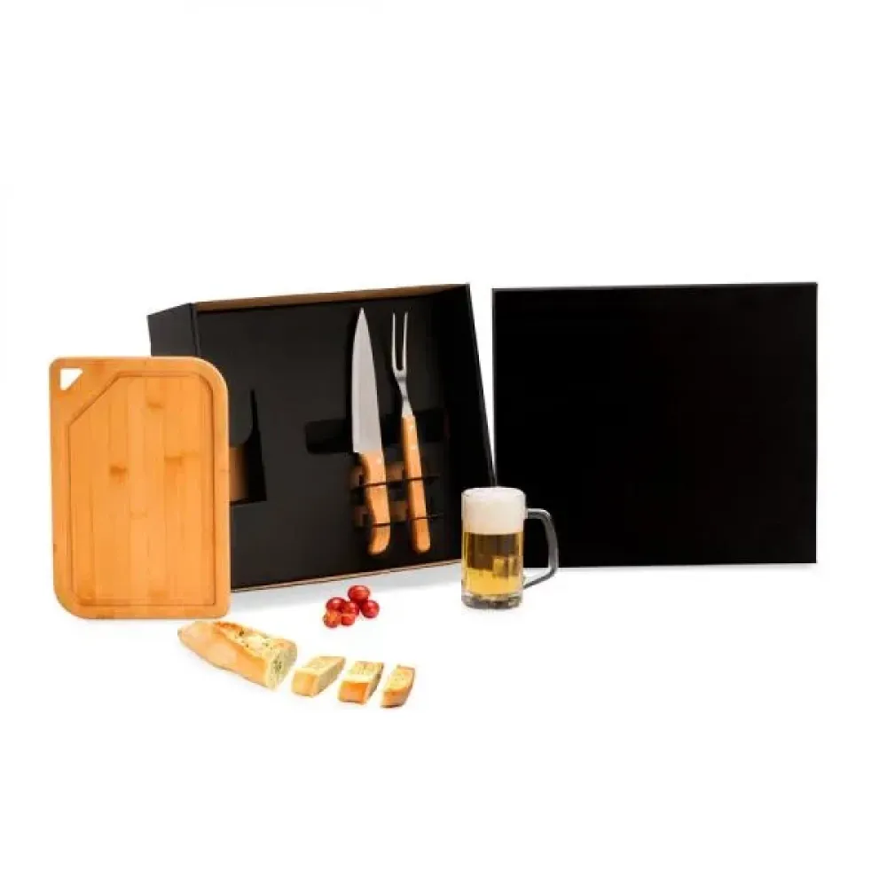 KIT PARA CHURRASCO E CERVEJA - 4 PÇS