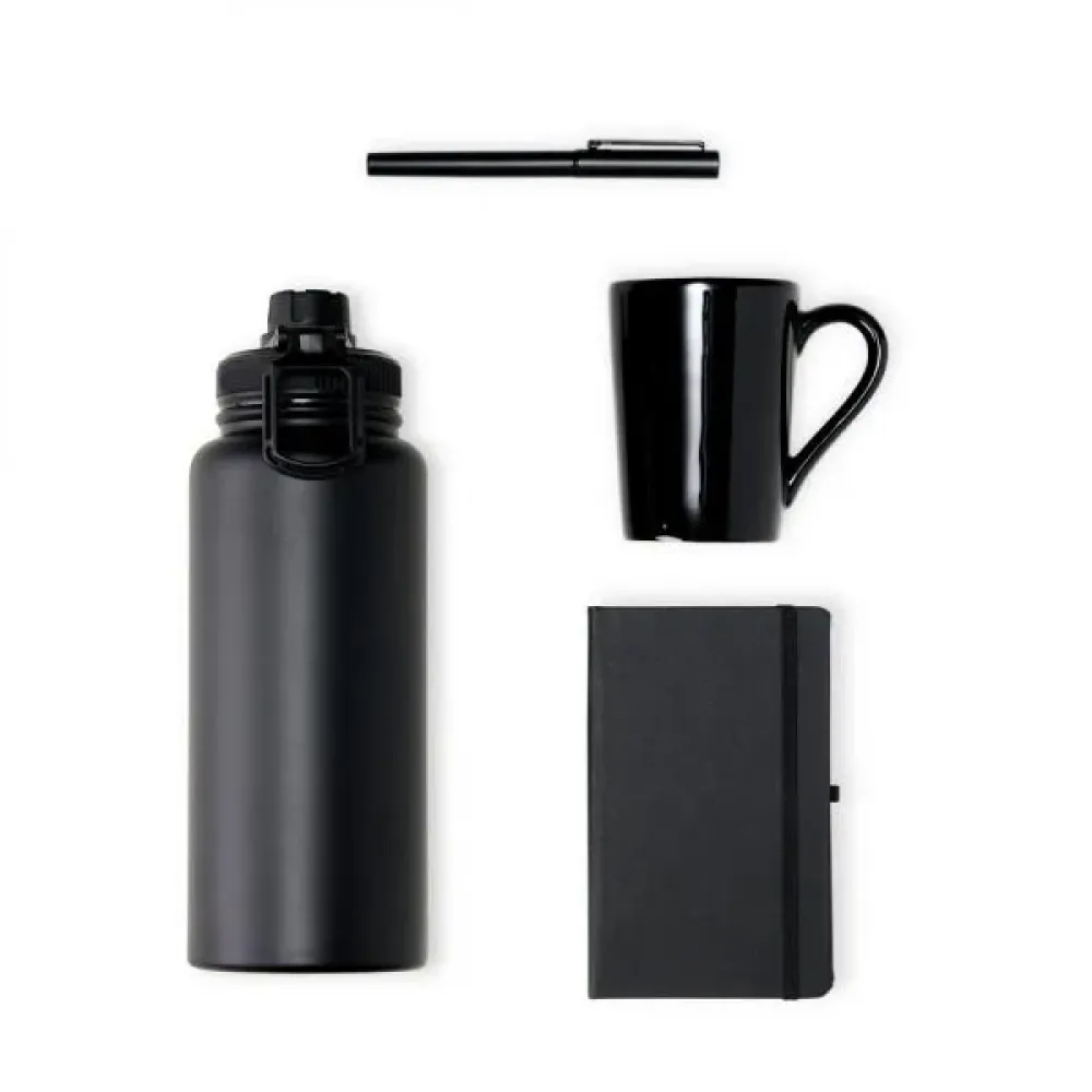 KIT GARRAFA E ACESSÓRIOS - 4 PÇS