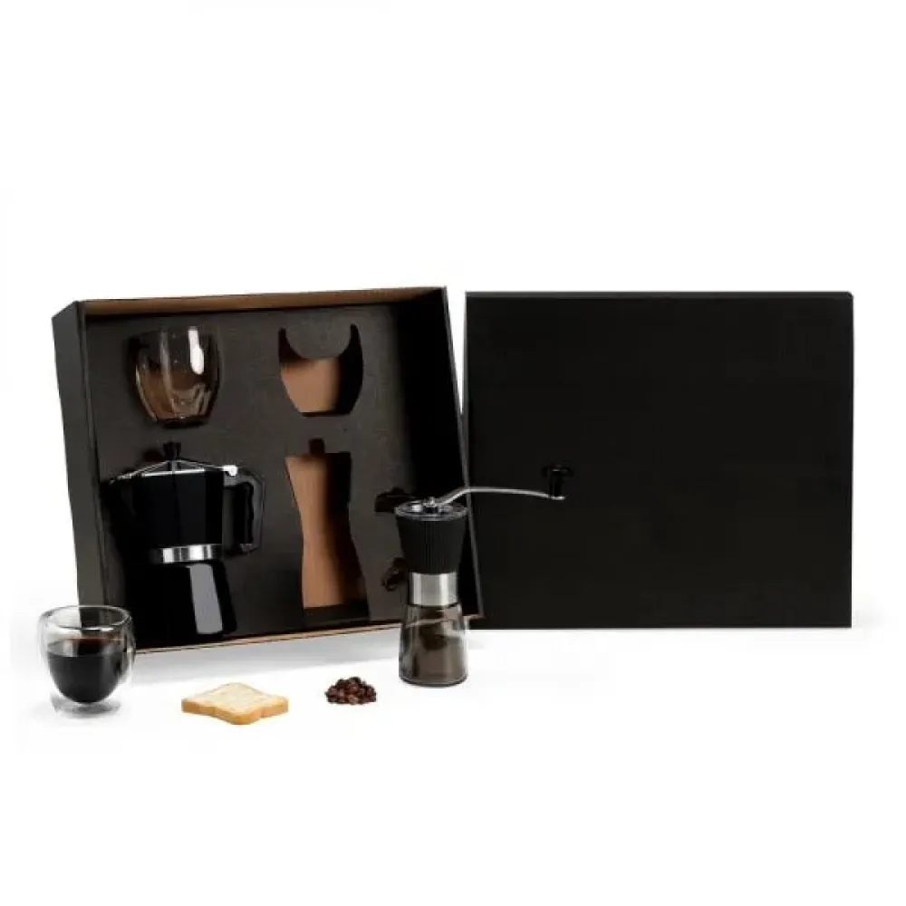 KIT PARA CAFÉ COM MOEDOR - 4 PÇS