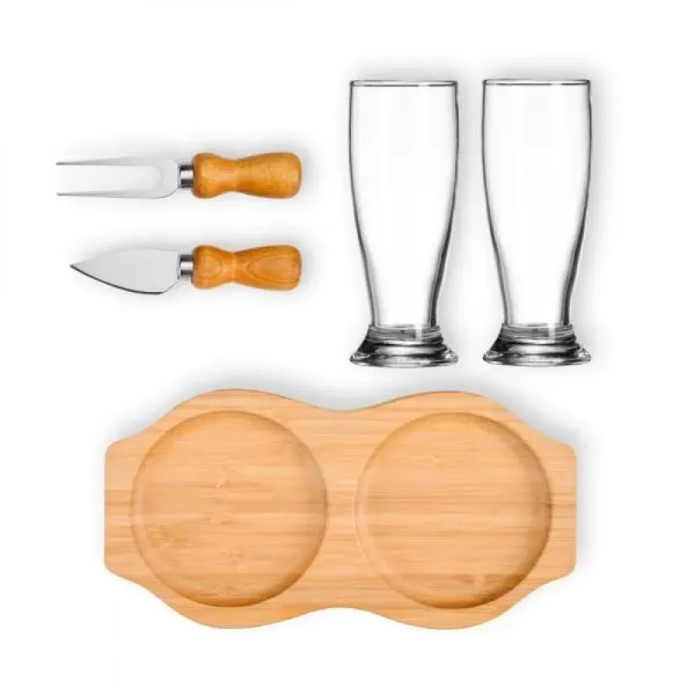 KIT PETISCO E CERVEJA - 5 PÇS