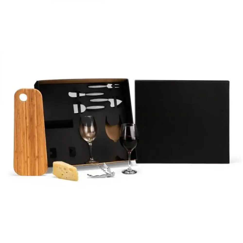 KIT PARA PETISCO E VINHO - 8 PÇS-KT-90512