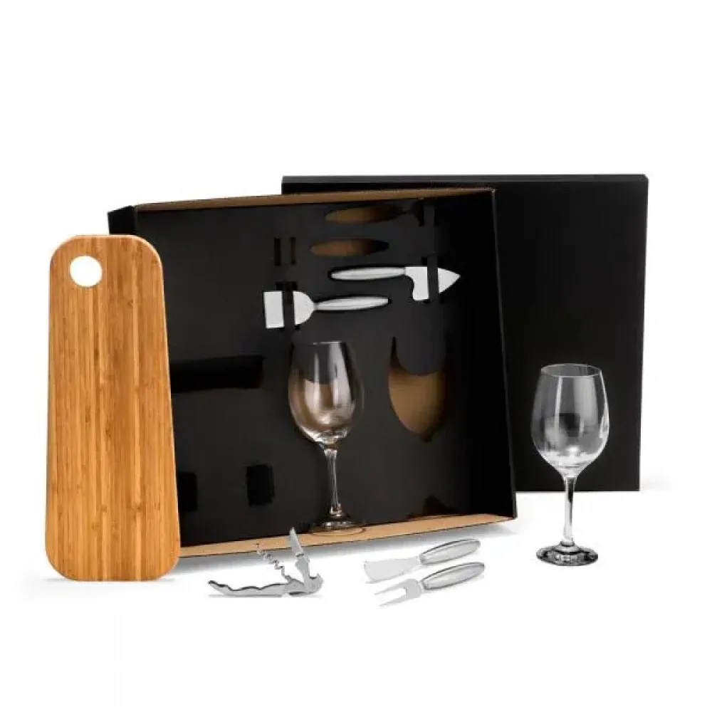 KIT PARA PETISCO E VINHO - 8 PÇS