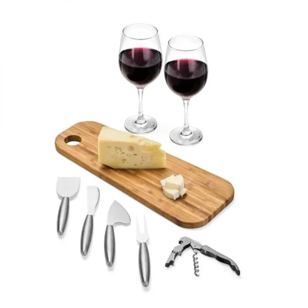 KIT PARA PETISCO E VINHO - 8 PÇS