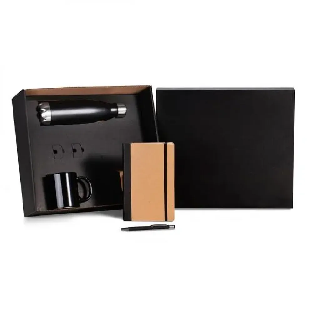 KIT ESCRITÓRIO - PRETO - 4 PÇS-KT-90527