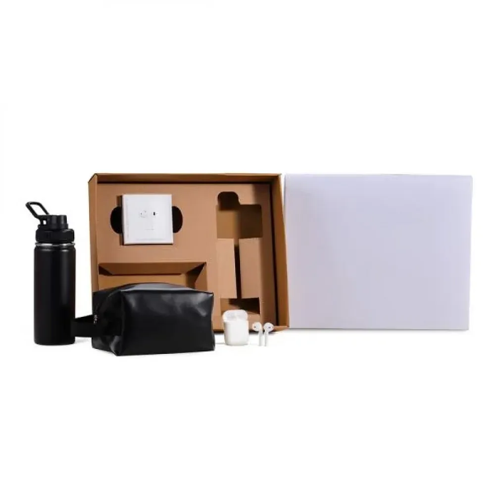 KIT GARRAFA, NECESSAIRE E FONE - 3 PÇS-KT-90536-BCO