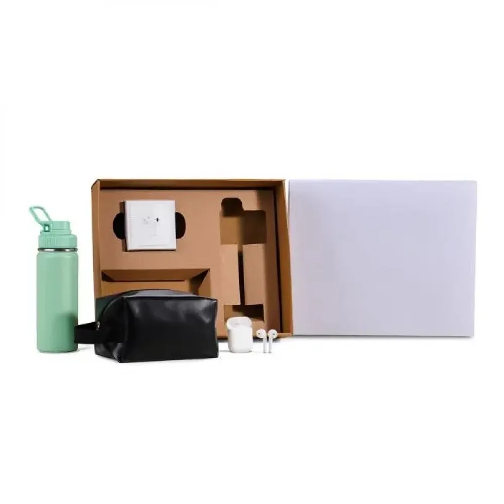 KIT GARRAFA, NECESSAIRE E FONE - 3 PÇS-KT-90538-BCO
