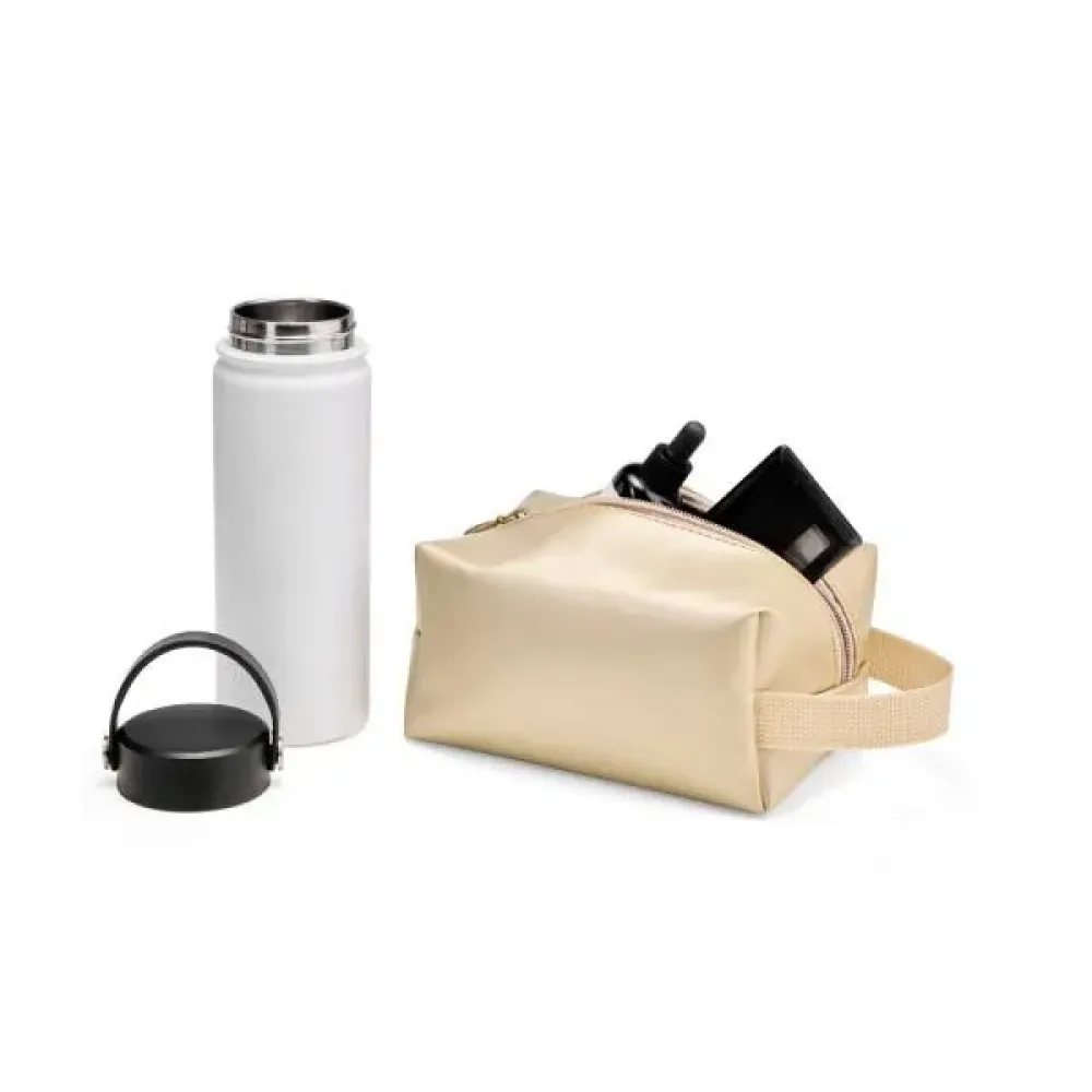 KIT NECESSAIRE E GARRAFA - 2 PÇS
