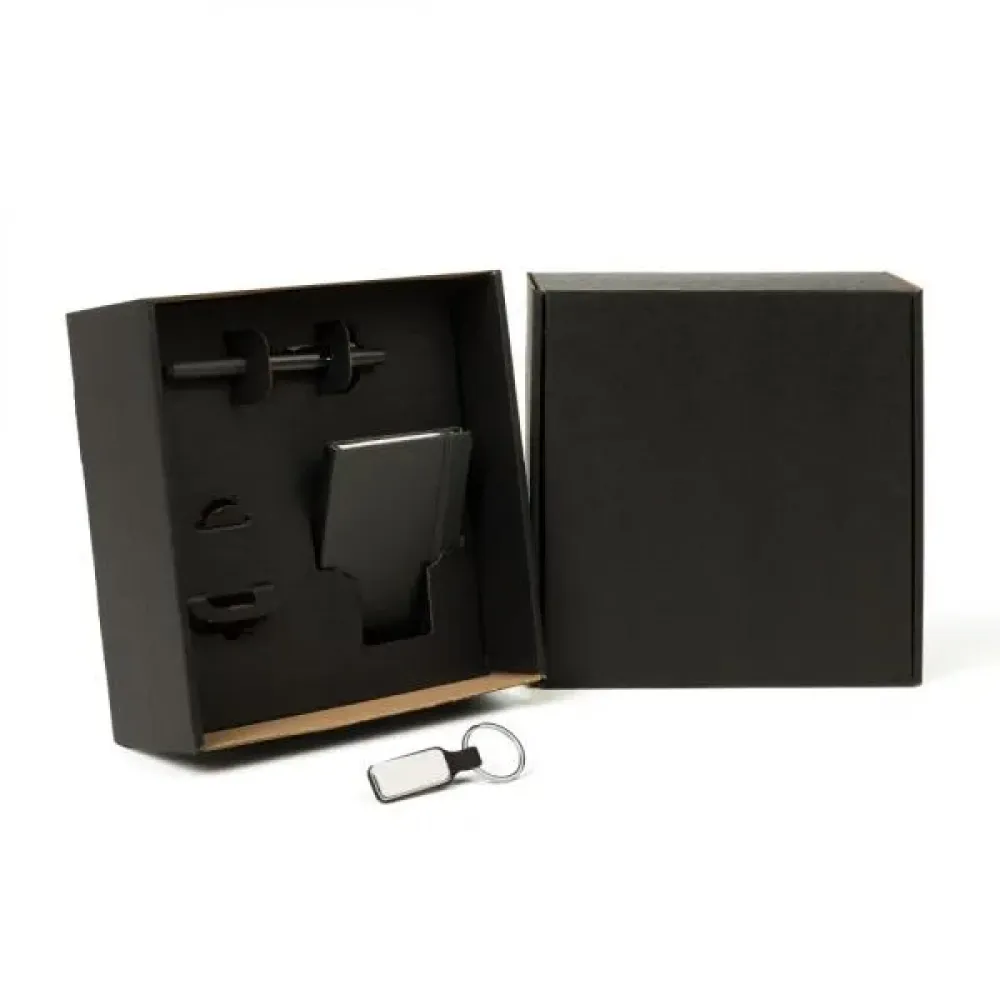 KIT CHAVEIRO, CADERNO E CANETA - 3 PÇS-KT-90546
