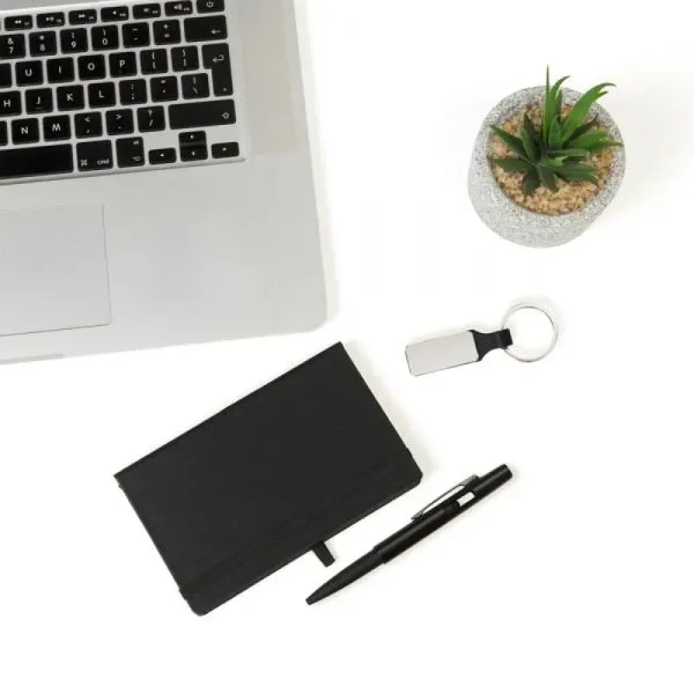 KIT CHAVEIRO, CADERNO E CANETA - 3 PÇS