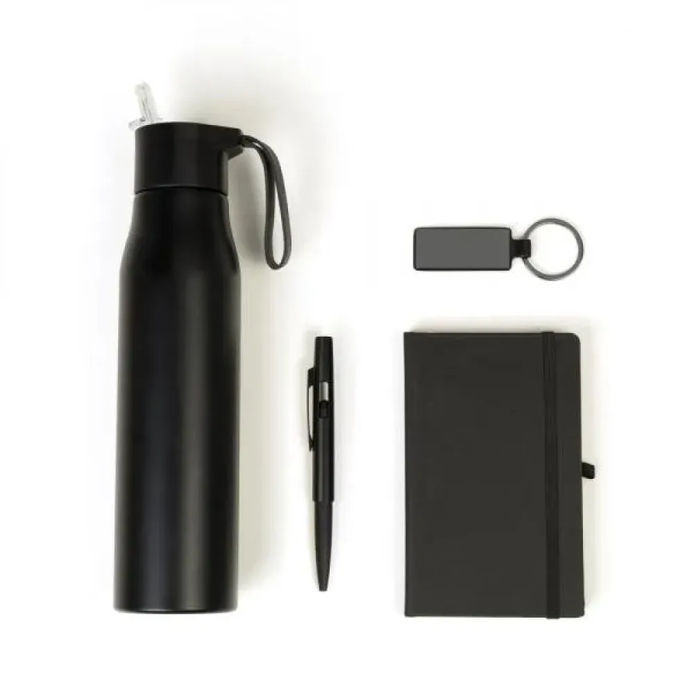 KIT GARRAFA E ACESSÓRIOS - 4 PÇS