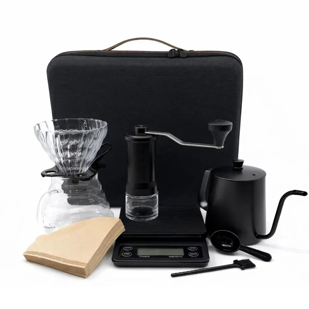 Kit Barista 8 Peças em Maleta de transporte.