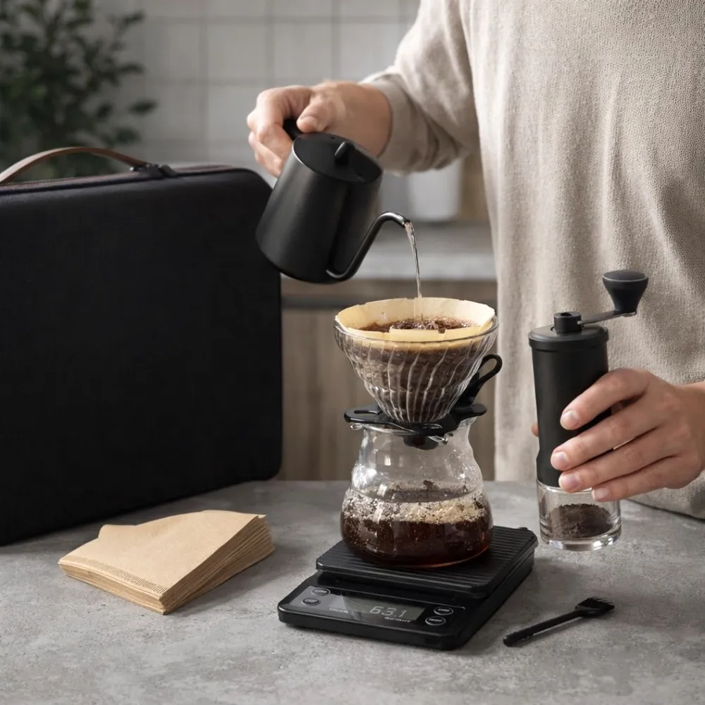 Kit Barista 8 peças com Maleta de transporte-BG196