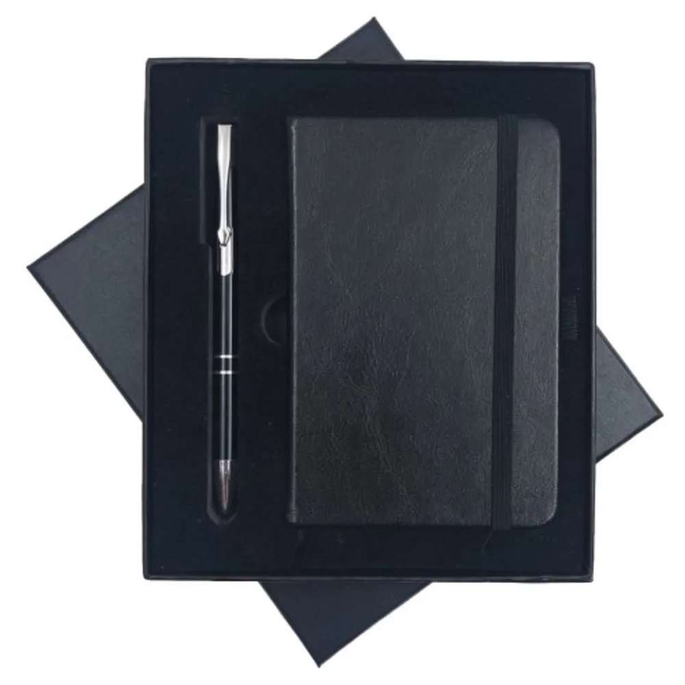 Kit Bloco de Anotações, Caneta e Caixa-A6-P+9997B+A6-BOX