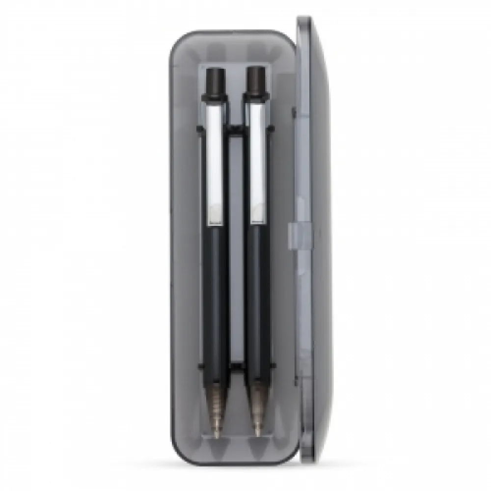 #Conjunto Caneta e Lapiseira Semimetal