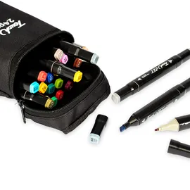 Imagem do produto Kit Canetas Marcadoras Pontas Duplas 24 Cores