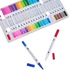 Imagem do produto Kit Canetinhas Ponta Dupla Com 24 Cores